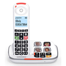 Atlinks XTRA 2355 Téléphone DECT Identification de l'appelant Blanc