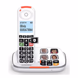 Atlinks XTRA 2355 Téléphone DECT Identification de l'appelant Blanc - Vue supplémentaire 4