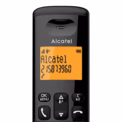Alcatel E160 Téléphone DECT Identification de l'appelant Noir