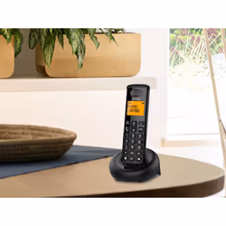 Alcatel E160 Téléphone DECT Identification de l'appelant Noir - Vue supplémentaire 5