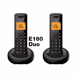 Alcatel E160 Téléphone DECT Identification de l'appelant Noir - Vue supplémentaire 6