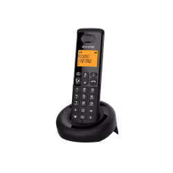 Téléphone fixe sans fil Alcatel E260 avec Fonction blocage des appels publicitaires Noir