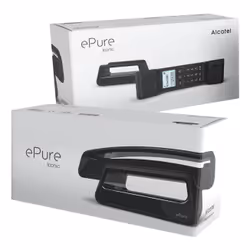 Alcatel ePure#3 Iconic Téléphone DECT Identification de l'appelant Noir