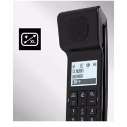 Alcatel ePure#3 Iconic Téléphone DECT Identification de l'appelant Noir