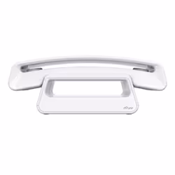 Alcatel ePure#3 Iconic, Téléphone DECT, Combiné sans fil, Haut-parleur, 100 entrées, Identification de l'appelant, Blanc
