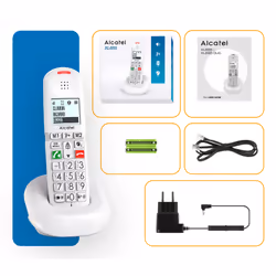 Alcatel XL685 Duo EWE Téléphone analogique Identification de l'appelant Noir - Vue supplémentaire 5