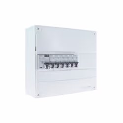 Tableau électrique pré-équipé 1 rangée avec 1 ID 63A de la marque Siemens Ce coffret électrique 1 rangée de la marque Siemens ...