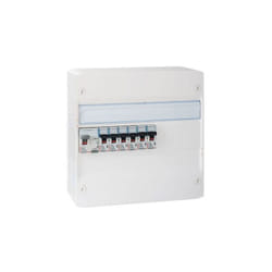 Legrand - tableau électrique pré-équipé auto 1 rangée 1ID 40A 6 disjoncteurs assemblé par 123ELEC avec composants