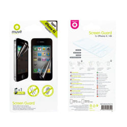 Muvit MUSCP0214 écran et protection arrière de téléphones portables Apple 2 pièce(s)