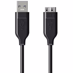 MUVIT CABLE DROIT USB 3.0/MICRO-USB 1.8M NOIR