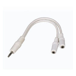 Waytex 21901 câble audio 0,2 m 2 x 3.5mm 3,5mm Blanc
