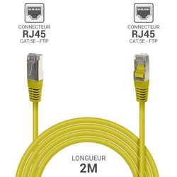 Waytex 32071 câble de réseau Jaune 2 m Cat5e F/UTP (FTP)