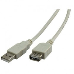 Waytex 11306 câble USB 0,6 m USB 2.0 USB A Beige