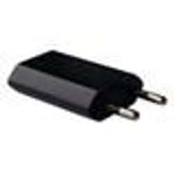 Chargeur USB sur prise secteur compact 1A noir SACHET