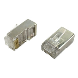 Waytex 37152 connecteur de fils RJ-45 Métallique, Transparent