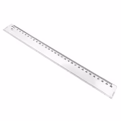 Règle plate 30 cm Waytex 931220 - Graduation en mm - Transparente