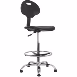 Siège Assis-Debout Chaise de Bureau Haute Réglable 57–81 cm Assise Ergonomique Repose Pied pour bureau haut et tables hautes