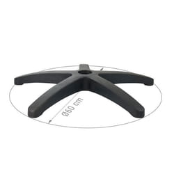 Pied de Chaise de bureau waytex Nylon noir - Compatible roulettes et patins - Diamètre 64 cm
