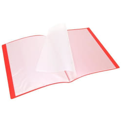 Protège documents A4 WAYTEX 931402 40 vues 20 pochettes couverture polypro souple rouge