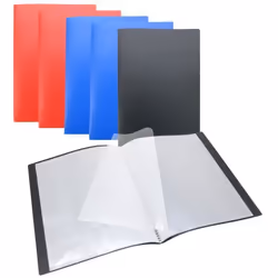 Lot de 6 Protèges Documents A4 WAYTEX 931410P 60 Vues 30 Pochettes Couverture Polypro Souple couleurs assorties