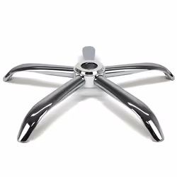 Pied de rechange pour chaise de bureau en acier chromé - Waytex 78185 - Diamètre 64 cm - Hauteur 10 cm