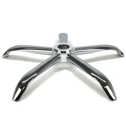 Pied de rechange pour chaise de bureau en acier chromé - Waytex 78185 - Diamètre 64 cm - Hauteur 10 cm