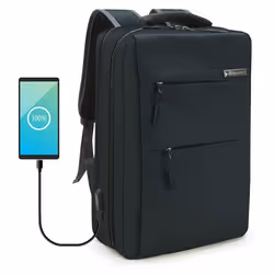 Sac à Dos Ordinateur 15 Pouces - WAYTEX - Imperméable - Noir