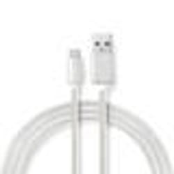 Câble USB-C vers USB pour charge et transfert de données - WAYTEX - 1m - Gaine nylon tressé - Blanc