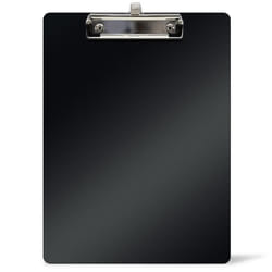 Porte Bloc A4 avec pince et porte stylo WAYTEX 931490 Support plastique rigide – 225x315 cm - Noir