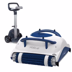 Dolphin - robot electrique de piscine fond et parois avec chariot - pool up + caddy