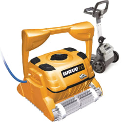 Dolphin - robot electrique de piscine professionnel 25m brosse combinée - wave 100
