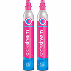 Sodastream - Lot de 2 cylindres de gaz co2 60l quick connect pour machine à gazéifier 2 x cylindre quick connect