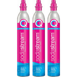 Sodastream - Lot de 3 cylindres de gaz co2 60l quick connect pour machine à gazéifier 3 x cylindre quick connect