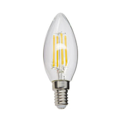 Ampoule à filament led flamme, culot E14, 4W cons. (40W eq.), lumière blanc chaud - RFV470F - Xanlite