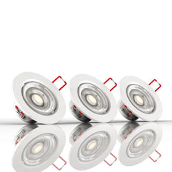 XanLite Tris di 3 faretti ad incasso 35.5 m luce calda energy-saving lamp 5,6 W