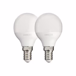 Pack de 2 ampoules LED P45, d’intensité d’éclairage de 470 lumens pour seulement 5.5W consommé. Dispose d'une durée de vie de ...
