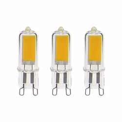 Description générale Ce pack de 3 ampoules LED Capsule au culot G9, connu sous le nom de "ergots", permet une installation si ...