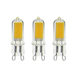 Pack de 3 ampoules RetroLED Caspule, culot G9, 2,6W cons. (20W eq.), 200 lumens, lumière blanc chaud - PACK3ALG9200 - Xanlite