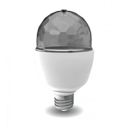 Ampoule led disco à tête rotative, culot E27, conso. 3W cons., lumière rvb - sedrvb - Xanlite