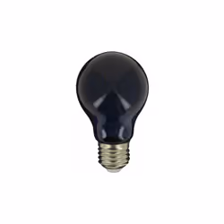 Description générale Ampoule LED A60 rétro-LED à lumière noire, avec un culot à vis classique E27, permettant une installatio ...