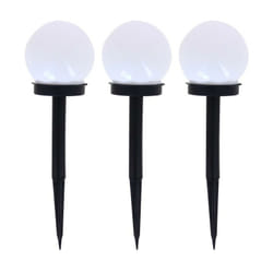 Lot de 3 balises led solaires, led rvb, lumière multi-colore, 8h d'autonomie