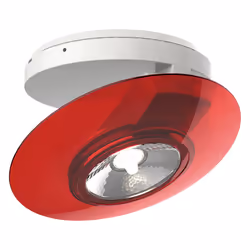 XanLite Faretto orientabile finitura vetro rosso 40 W, 4,5 W, 40 W, 300 lm, 15000 h, Blanc chaud