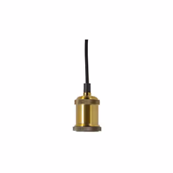 Suspension à douille dorée, style vintage, culot E27 - Xanlite Donnez à votre intérieur une touche vintage avec cette suspens ...