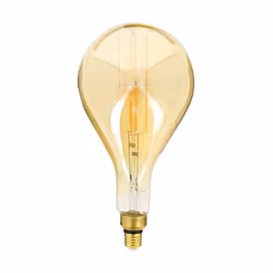Description générale L'ampoule LED décorative Globe Giant (XXL) au verre ambré est équipée d'un culot à vis E27, offrant une  ...