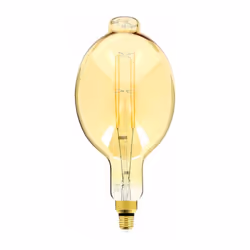 Ampoule LED Giant (BT180) / Vintage au verre ambré, dimmable, culot à vis E27 permettant une installation simple et rapide Te ...