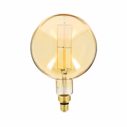 Ampoule LED déco Globe Giant (XXL) au verre ambré, culot à vis E27 permettant une installation simple et rapide Température d ...