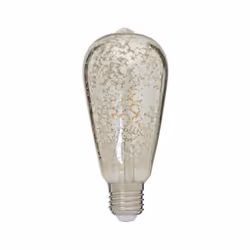 Ampoule à LED de style vintage forme ST64 avec son verre à surface craquelé, cette ampoule a une intensité d’éclairage de 240 ...