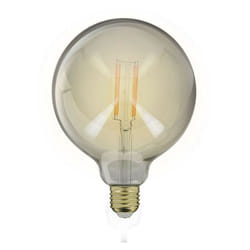 Ampoule led Globe (G125) / Vintage au verre fumé, culot E27, 4W cons. (23W eq.), 230 lumens, lumière blanc chaud - RFDE400B125F - Xanlite