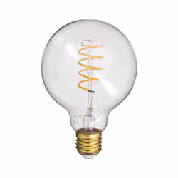 Description générale Ampoule LED G95 Vintage avec culot à vis E27, idéale pour créer une ambiance chaleureuse. Sa température ...