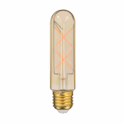 Ampoule LED (T125) Tube/ Vintage au verre ambré, culot à vis E27 permettant une installation simple et rapide Température de ...